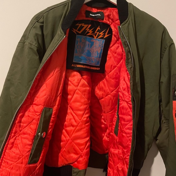 Diesel Distressed Bomber Jacket - Picture 3 of 3